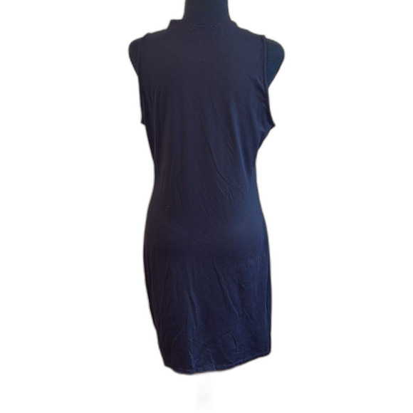 Socialite dress sleeveless drawstring ruched minidress black size Large. NWOT - Picture 4 of 6